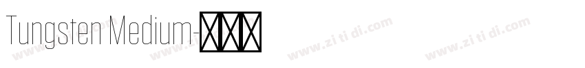 Tungsten Medium字体转换